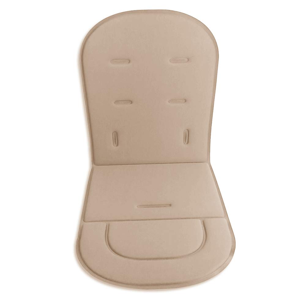 Baby Stroller Cushion Liner Mat Pushchair Pad Car Seat Mat Universal Cover Protector Breathable Soft (Light Brown)