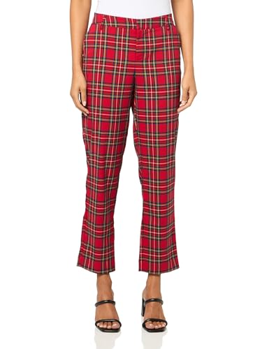 Tommy Hilfiger Women's Sportswear Pants, Red Multi, 12