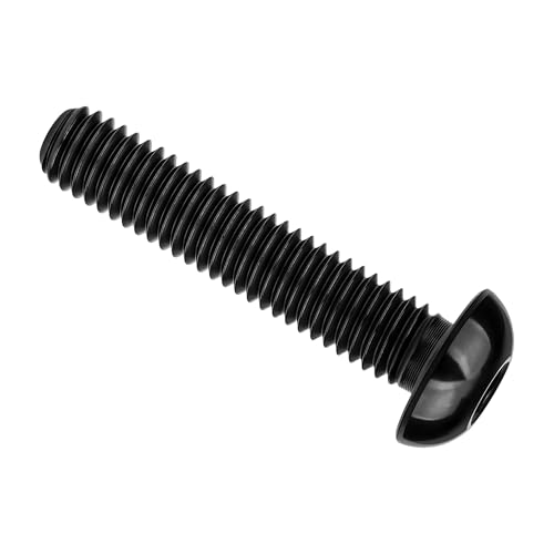 Image of Titanium Bolt M4x6 8 10 12 15 20mm Hex Head Screws for Bicycle Pack of 4 (Black, M4x20mm)
