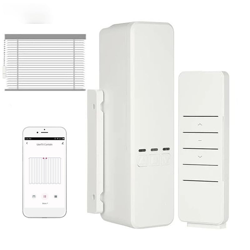UanTii Tuya Smart Motorised Roller Blinds Shades Motor Wifi Curtain Driver Motor Works with Alexa and Google Home,Smart Life App Control，No Hub Required