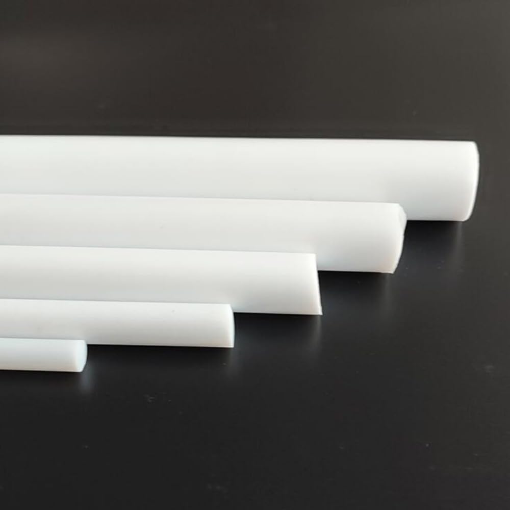 Tige Ronde Téflon PTFE F4 330mm Longueur - Diamètre 15mm - Barre Résistante Chaleur