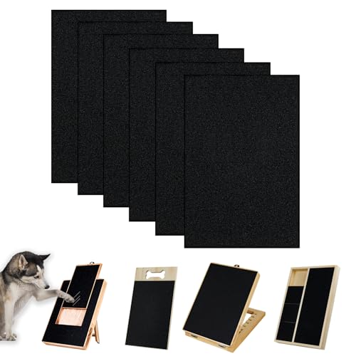 Dog nail scratch board, self-adhesive instead of emery paper,door protector from dog scratching,cat nail file,pet scratch areas,substitute for dog nail clippers, (10 in * 13 ft) (13x9inch, Black)