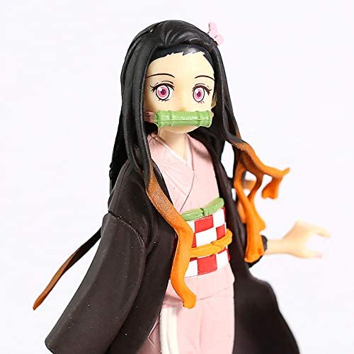 Image of Awestuffs Action Figure Limited Edition for Car Dashboard, Decoration, Cake, Office Desk & Study Table (Nezuko D Slayer)
