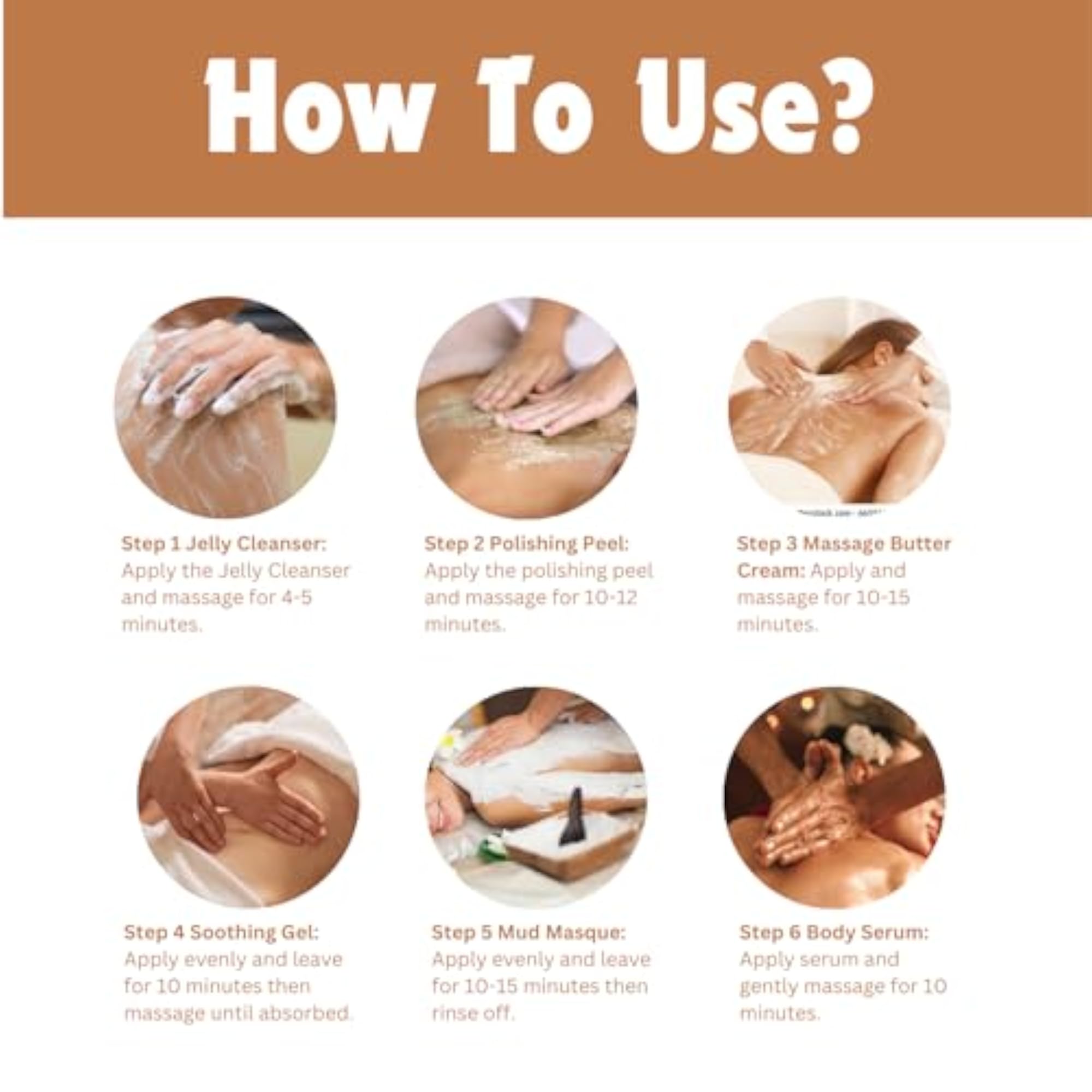 Body Veda Oh So Smooth Body Polishing Kit, 6-in-1 Spa Treatment
