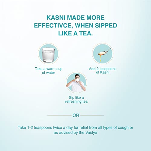 Maharishi Ayurveda Kasni Cough Syrup | Ayurvedic Cough Syrup | For All Types Of Cough & Chronic Cough | Non-Drowsy | Non- Habit Forming| Non-alcoholic (100 ml (Pack of 2))