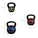 Best Choice Products 3-Piece Kettlebell Set with Storage Rack, HDPE Coated Exercise Fitness Concrete Weights for Home Gym, Strength Training, HIIT Workout 5lb, 10lb, 15lb