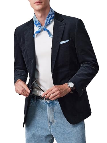 Mens Blazer Peak Lapel Suit Jacket Tweed Herringbone Sports Jackets for Men Slim Fit Business Casual Sports Coat4