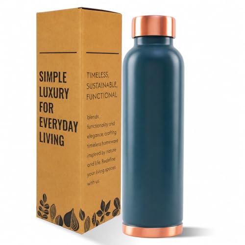 Premium Copper Water Bottle – 950ml Leakproof Pure Copper Bottle