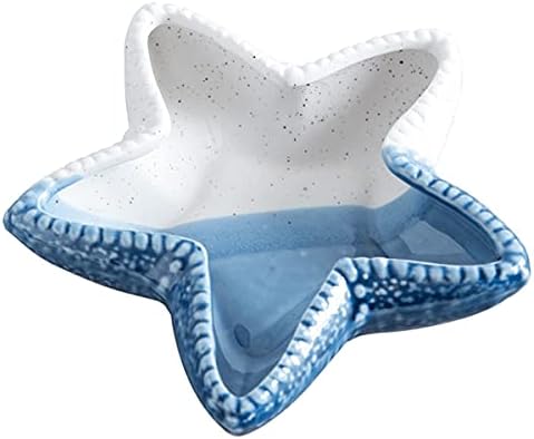 Sizikato Mediterranean Style Porcelain Ashtray, Creative Starfish Shape image 3