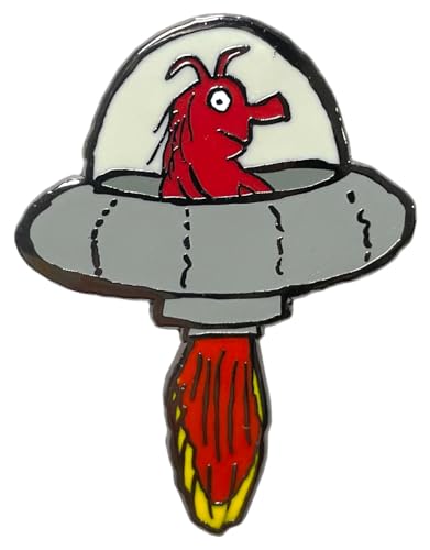 Pawprint Family | UFO & Star Enamel Pin Badge Set | Julia Donaldson and Axel Scheffler's The Smeds and the Smoos Official Merchandise, Nickel