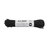 Rothco Type III Commercial Paracord (Black, 550-Pound/50-Feet)