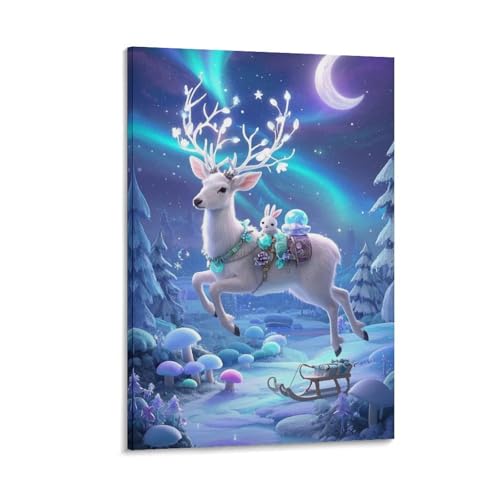 Décoration murale peinture sur toile daim pour chambre et couloir