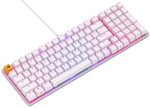 Clavier mécanique personnalisable Glorious GMMK 2 blanc avec switches Fox