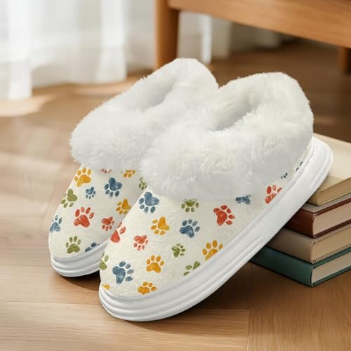 Tie-Dye Slippers for Women Soft Breathable Polar Fleece Shoes for Unisex-Adult,Winter2