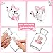 Qeeenar 1 Roll Pink Halloween Stickers Cute Stickers Reward Office Supplies Ghost Animals Halloween Party Favor Envelope Gift Decor, 500 Pcs Each Roll