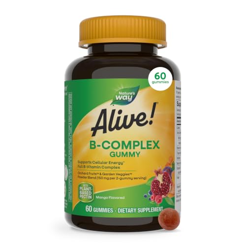 Nature's Way Alive! B-Complex Gummies, Cellular Energy Support *, 60 ct