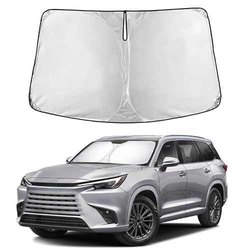 Image of EcoNour Windshield Sunshade for Lexus TX 2024-2026 | Custom Fit Front Window Sun Shade | Blocks Harmful UV Rays & Reduces Heat | Foldable Sun Visor with Storage Pouch