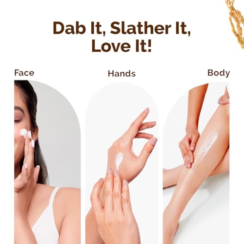 Image of Mamaearth Rice Dewy Bright Light Moisturizing Cream with Rice Water & Niacinamide for Glass-Skin - 50 g | 24 Hrs Long-Lasting Moisturization | For Face, Hands & Body | Gives A Glass-Skin Glow | Non-Greasy & Quick Absorbing