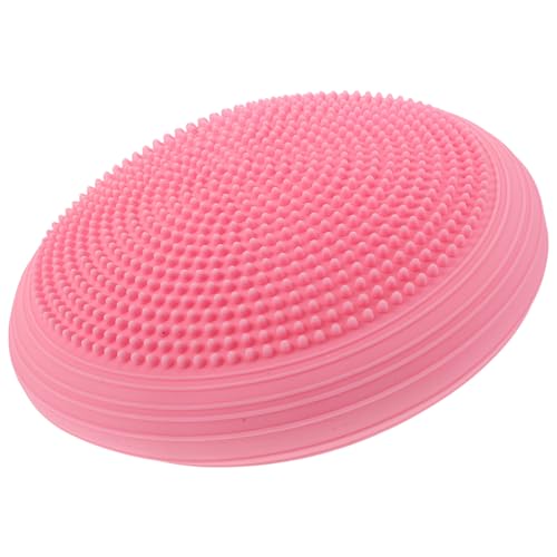 Toyvian Esterilla de Yoga Acolchada Gruesa Color Rosa Macarrón Colchoneta Plana para Equilibrio y Masaje Tapete Portátil para Ejercicios de Pilates y Estiramientos en Casa y Viajes