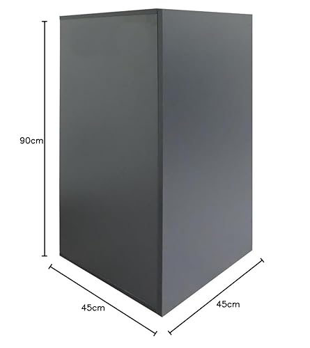 Amtra Halterung Nano Cubo 45 Grau - Holzschrank für Aquarien, 45 x 45 x 90 cm, Grau, Universalfuß mit Regal, einfache Montage, klassischer und essentieller Stil, passend für Jede Einrichtung