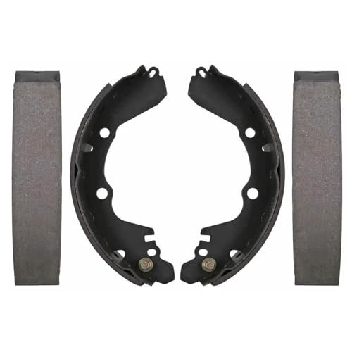 Image of Detroit Axle - Rear Brake Shoes for Dodge Avenger Stratus Chrysler Sebring | Eagle Talon Mitsubishi Eclipse Expo Galant, Semi-Metallic Brake Shoes Replacement