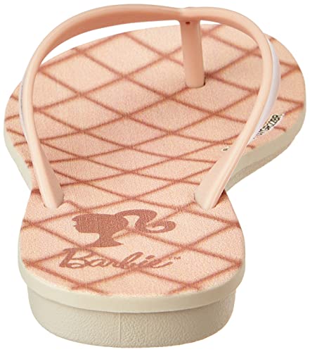 Barbie Faces Rasteiro, Chinelo Meninas, BEGE/ROSA, 31