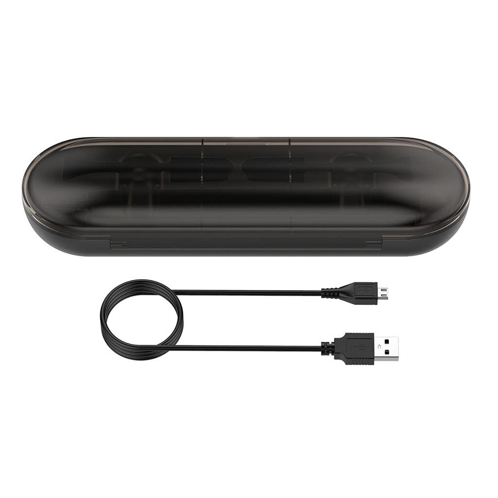FLAMEER Electric Toothbrush Charger Replacement Case for Philips for SONICARE Diamond-Clean HX9382 HX9372 HX9362 HX9360 - Black 1m Cable