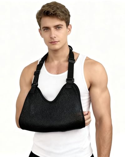 JUKOTA 1 pièce Maintien du Bras, Echarpe de Bras, Attelle Bras pour Blessures, Attelle Epaule, Echarpe de Soutien pour Bras Droit et Bras Gauche, pour le bras et l'épaule（D）