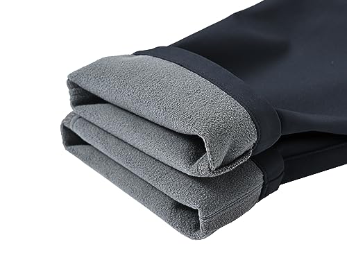 Mofiz Kids Fleece Lined Hiking Pants Boys Hiking Pants Winter Hiking Pants Waterproof Insulated Outdoor Pants Dark Gray 8-9 thumb #5
