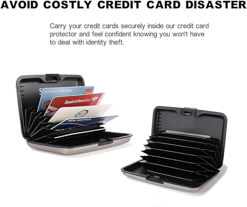 Generic (SCYORK) RFID Blocking Credit Card Protector,RFID Blocking Aluminum Wallets for Women & Men Card Holder for Metal ID Credit Card Case (New Upgraded)-(1pc) (Gold)3