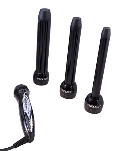 Proliss Trio Diamond Collection Curling Irons, Black, 1 Pound