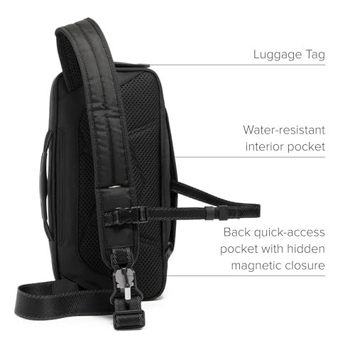 TUMI - Alpha Bravo Esports Pro Sling Pack - Fits 60% Keyboard - Casual Sling Bag - Tech Bag - 6.8" X 14.8" X 3.5" - Black4