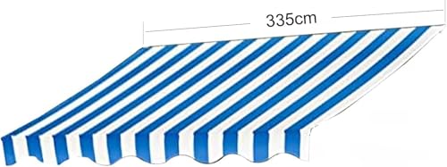 Toile de rechange pour auvent extérieur résistant aux intempéries et rayons UV 335 cm