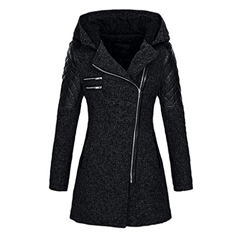 Jimmackey Cappotto Donna Cappuccio Taglie Forti Invernale Elegante Lungo Cappotti Eleganti Parka Lunghi Giacca Donna Elegante Giacche Giubbotto Donna Invernale Trench Donna Lunga