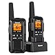Gaswei G2Pro Professionelle Walkie-Talkies für Erwachsene [IP67 wasserdicht & schwimmfähig] Langstrecken-Funkgerät mit Doppel-PTT, SOS-Wetteralarm,FM-Radio + Akku für Outdoor, (​2er-Set in Schwarz)