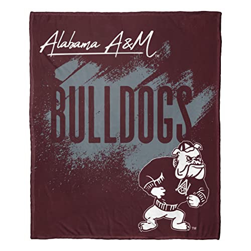Northwest NCAA Alabama A&M Bulldogs Silk Touch Throw Blanket, 50" x 60", School Tradition