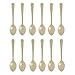Fino Demi Spoon Set, Gold Plated Stainless Steel, Made in Japan, Set of 12