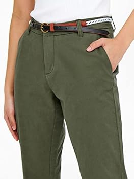 ONLY ladies pants ONLBIANA LIFE COTTON BELT CHINO CC PNT, night sky ONLY ladies pants ONLBIANA LIFE COTTON BELT CHINO CC PNT, night sky
