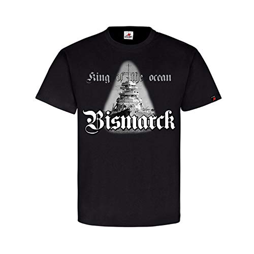 T-shirt Bismarck Allemagne Marine fini les hauts fragiles avec ce vêtement Battleship noir résistant