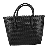 Cabilock Geflochtene Strohtasche Damen Einkaufskorb Vielseitige Tragetasche...