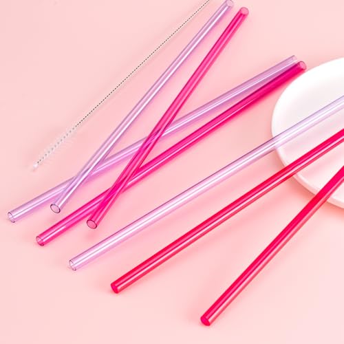 Image of Purple Straw For Stanley, 12 inch Long Replacement Straws for Stanley 40 oz 30 oz Tumbler,Reusable Tritan BPA Free Also Fit Simple Modern, Owala 40oz / 30oz Tumblers and Big Size Cups (Light Purple)
