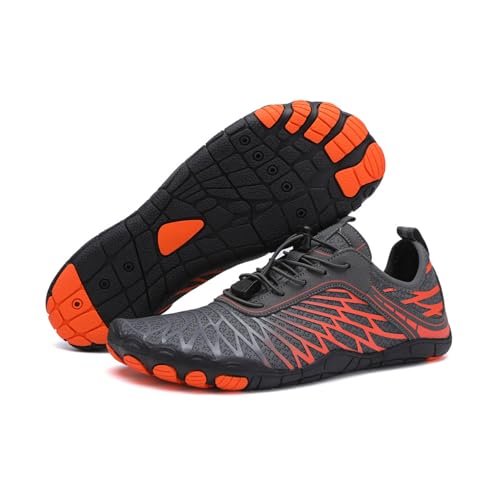 Hike Barefoot Shoes for Women Men with Wide Toe Box, Healthy & Non-Slip Breathable Water Shoes for Beach Pool Aqua Swim Surf Hiking Walking