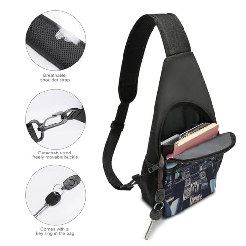 Bolso Sling Casual Ovalado y Multiuso para Senderismo y Viaje miniatura 4