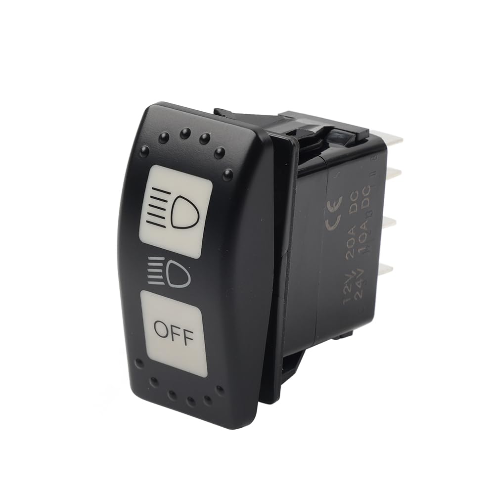 Cnswee6 1 Pc Headlight Switch High Low Off Light Toggle Switches 1 Pc for Traxter T HD8: 2018