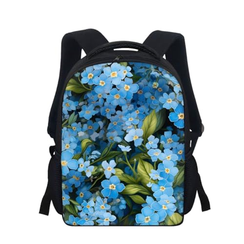 THKVSV Mochila de viaje ligera para niños y niñas, diseño floral de pintura al óleo, mochila escolar para niños, jardín, Little Floral, Talla única, Mochilas daypack