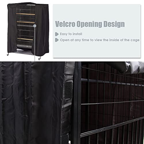 Gicov Bird Cage Cover Good Night Birdcage Cover Breathable Washable Material Parrot Cage Protection Waterproof Bird Critter Cat Cage Shading Cover Easy On and Off - Image 4