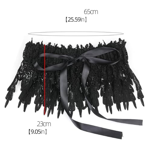 Elastic Widened Lace Female Waist Decoration Lace Waist Skirt Fashionable and Versatile Wide Belt with Shirt Decoration2
