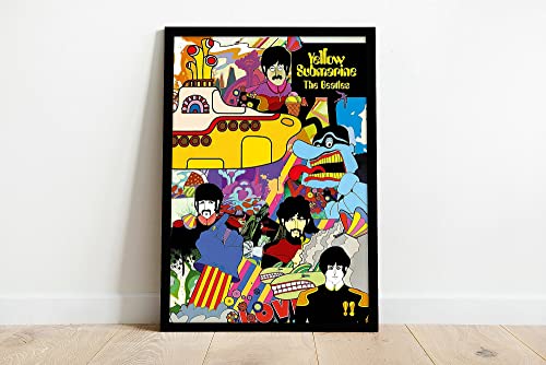 L’affiche du sous-marin jaune des Beatles | Imprimé sous-marin jaune | Impression encadrée ou non encadrée | A3 (42.0×29… - Les Beatles, Paul McCartney, John Lennon, RIngo Starr, George Harrison L'affiche du sous-marin jaune des Beatles | Imprimé sous-marin jaune | Impression encadrée ou non encadrée | A3 (42.0x29… – Image 3