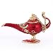 LEADALL Lampada del Genio Classico di Aladino, Luce dei Desideri della Leggenda Lampada del Genio Vintage Oggetti di Scena per Cosplay Decorazione degli Accessori di Aladdin