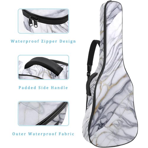 Sac pour guitare acoustique 42 pouces imperméable avec poches